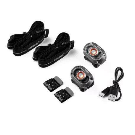 NEBO NEB-HLP-1010-G MYCRO 250 fejlámpa szett, 2 db / szett, 250 lumen, vízálló, akkumulátoros tápellátás