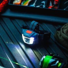   NEBO NEB-HLP-1011-G EINSTEIN 250 fejlámpa, 250 lm - 30 lm, 106 m, 7 funkció, IP44, 3 x AAA elem