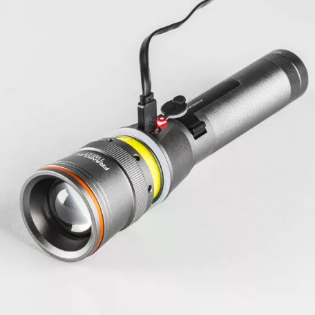 NEBO NEB-WLT-0024-G Franklin Twist zseblámpa, 400 lm - 10 lm, 6 funkció, IPX4, 4x zoom, 2000 mAh, mágneses, övcsipesz