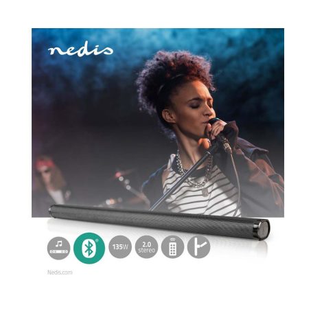 Nedis HI-FI Vezeték nélküli Bluetooth multimédia hangszóró, HI-FI hangzás Ez a nagy teljesítményű, 135 W-os hangprojektor Bluetooth®-on keresztül csatlakozik TV-jéhez