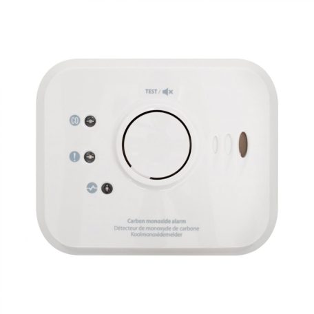 FireAngel NM-CO-10X-INT szén-monoxid vészjelző, beépített, nem cserélhető lítium elem, 10 év várható üzemidő, W2-modulal hálózatba kapcsolható, fehér