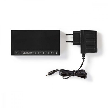 Hálózati kapcsoló | Vezetékes sebesség: Gigabit | Ethernet portok száma: 8