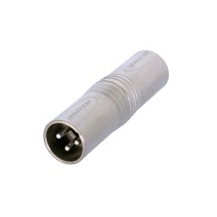   XLR-Adapter XLR 3-Pólusú Dugó - XLR 3-Pólusú Dugó Ezüst