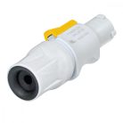 NAC3FCB Zárható kábelcsatlakozó, tápbemenet, csavaros csatlakozók, szürke