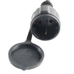   Home NV715BK hosszabbító gumikábel, 15 méter, H07RN-F, zárófedéllel, max. 3500 W, IP44, fekete