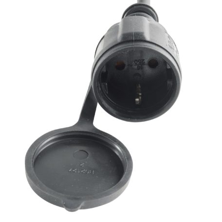 Home NV725BK hosszabbító gumikábel, 25 méter, H07RN-F, zárófedéllel, max. 3500 W, IP44, fekete