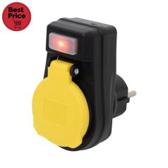   Home NVKO 1 hálózati aljzat, kapcsolós, kültéri, gyermekvédelemmel ellátva, IP44 védelem, max.3680W