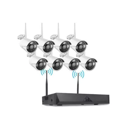Pro Vision Like FULL HD WIFI-s komplett 8 kamerás megfigyelő rendszer 1080p 3,0MP-s kamera 8 db Vezeték Nélküli IP Kamerás Rendszer szett nvr ip wifi
