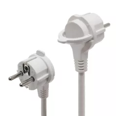   Home NV 04TK/WH talpkapcsolós elosztó világító kapcsolóval, 1,5 m, H05VV-F 3G1,0 mm2 kábel, 4 aljzat gyermekvédelemmel, max. 3500W, fehér