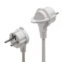   Home NV 06TK/WH talpkapcsolós elosztó világító kapcsolóval, 1,5 m, H05VV-F 3G1,0 mm2 kábel, 6 aljzat gyermekvédelemmel, max. 3500W, fehér
