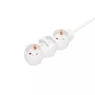 Home NV 14/WH hálózati elosztó, 1,5 m, H05VV-F 3G1,0 mm2 kábel, IP 20 kivitel, 2 védőérintkezős és 2 euro aljzat, max. 3500W, fehér