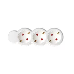   Home NV 3/WH hálózati elosztó, 1,5 m, H05VV-F 3G1,0 mm2 kábel, IP20 kivitel, 3 védőérintkezős aljzat, max. 3500W, fehér