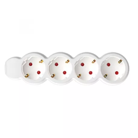 Home NV 4-3/WH/1,5 hálózati elosztó, 3 m, H05VV-F 3G1,5 mm2 kábel, IP20 kivitel, 4 védőérintkezős aljzat, max. 3500W, fehér