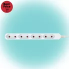 Home NV 4E-3/WH EURO hálózati elosztó, 3 m, H05VVH2-F 2 x 0,75 mm2, 4 védőérintkezős EURO aljzat, max. 2300 W, fehér