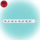 Home NV 4E-5/WH EURO hálózati elosztó, 5 m, H05VVH2-F 2 x 0,75 mm2, 4 védőérintkezős EURO aljzat, max. 2300 W, fehér