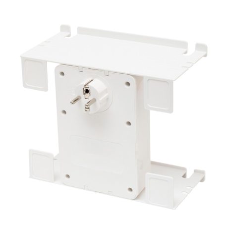 Home NV 4 USB tálcás USB-s elosztó, 4 földelt aljzat, 4 USB aljzat össz 2,4A, elforgatható csatlakozódugó, max.3680W