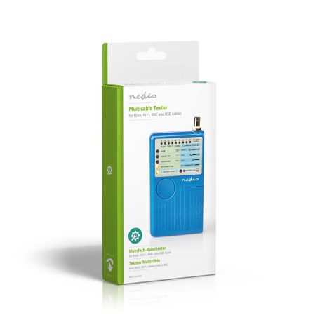 LAN mérő eszköz | Vezetékes | 180 m | LED jelző | Elemes Áramellátás