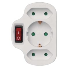 EMOS Elosztó 3 aljzat kapcsolható