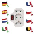 EMOS Elosztó 3 aljzat kapcsolható