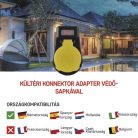 EMOS Kapcsolható aljzat IP44