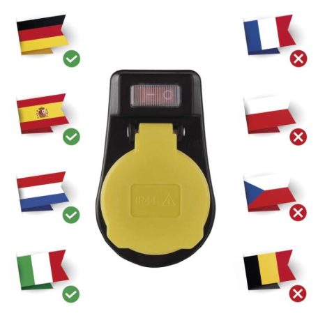 EMOS Kapcsolható aljzat IP44