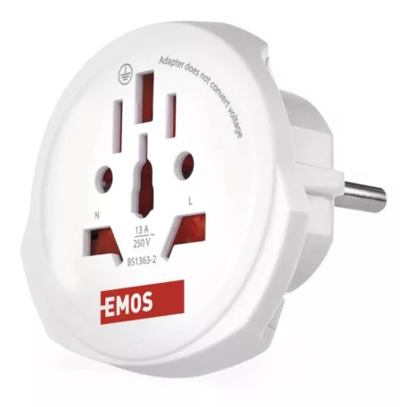 EMOS Utazóadapter Európába látogató külföldieknek