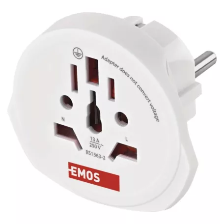 EMOS Utazóadapter Európába látogató külföldieknek