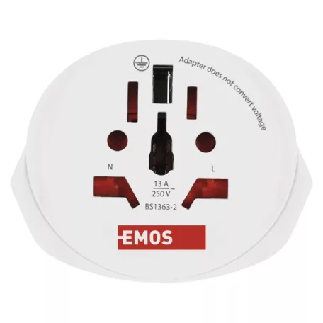 EMOS Utazóadapter Európába látogató külföldieknek