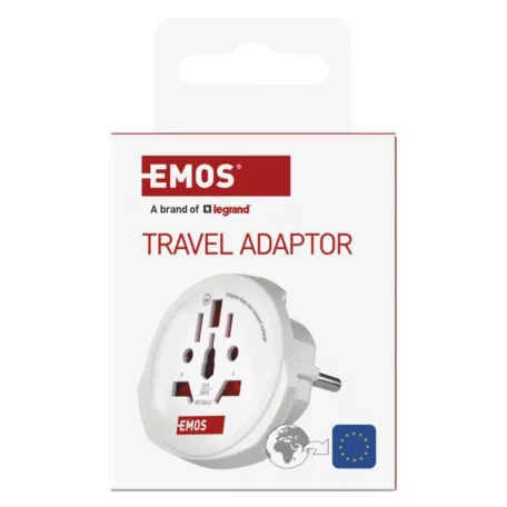EMOS Utazóadapter Európába látogató külföldieknek