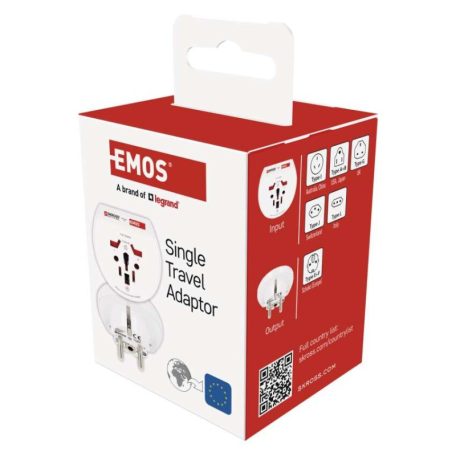 EMOS Utazóadapter Európába látogató külföldieknek