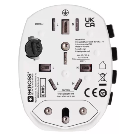 EMOS Utazó adapter P0056N fehér