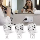 EMOS utazó adapter P0056U fehér, 1×USB-C, 1×USB-A