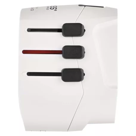 EMOS utazó adapter P0056U fehér, 1×USB-C, 1×USB-A