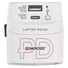 EMOS utazó adapter P0056U fehér, 1×USB-C, 1×USB-A