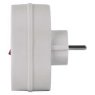 EMOS Elosztó aljzat SCHUKO 2x lapos, fehér