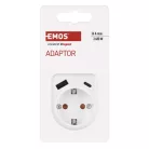 Aljzat elágazó 1×, 1×USB-A+1×USB-C, fehér