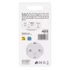 Aljzat elágazó 1×, 1×USB-A+1×USB-C, fehér