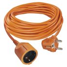 Hosszabbító 10 m / 1 aljzat / narancssárga / PVC / 250 V / 1,5 mm2