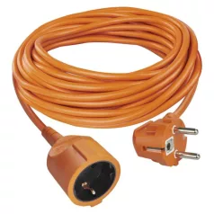   Hosszabbító 10 m / 1 aljzat / narancssárga / PVC / 250 V / 1,5 mm2
