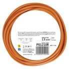 Hosszabbító 10 m / 1 aljzat / narancssárga / PVC / 250 V / 1,5 mm2