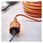 Hosszabbító 15 m / 1 aljzat / narancssárga / PVC / 250 V / 1,5 mm2