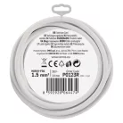 Hosszabbító 3 m / 1 aljzat / fehér / PVC / 1,5 mm2