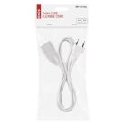 Hosszabbító 3 m / 1 aljzat / fehér / PVC / 0,75 mm2