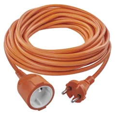   Hosszabbító 20 m / 1 aljzat / narancssárga / PVC / 230 V / 1,5 mm2