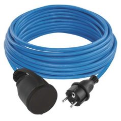   Fagyásálló hosszabbító kábel Cord 10 m / 1 socket / black / silicon / 230 V / 1,5 mm2