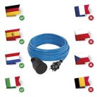 Fagyásálló hosszabbító kábel Cord 10 m / 1 socket / black / PVC / 230 V / 1,5 mm2