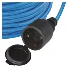 Fagyásálló hosszabbító kábel 20 m / 1 csatlakozó / kék / PVC / 230 V / 1,5 mm2