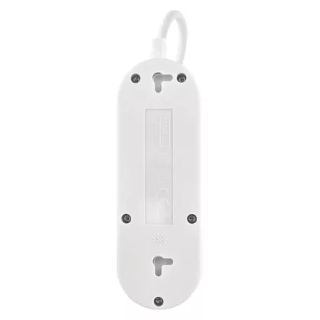 Hosszabbító 1,4 m / 2 aljzat+2×USB-A+1×USB-C / fehér / PVC / 1,5 mm2