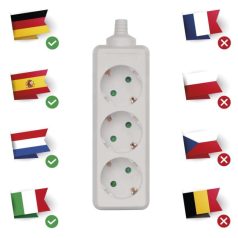 EMOS Elosztó (hosszabbító) vezeték nélkül 3 aljzat