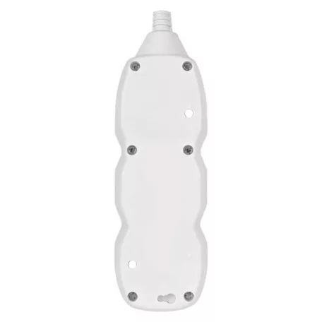 Hosszabbító 2 m / 3 aljzat / fehér / PVC / 1 mm2